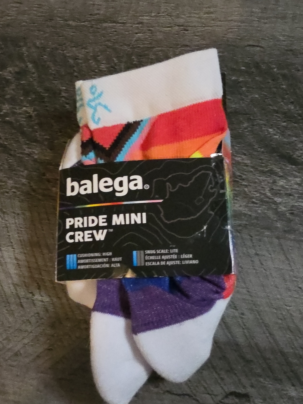 Balega Pride Mini Crew Socks - Multicolor Athletic Comfort